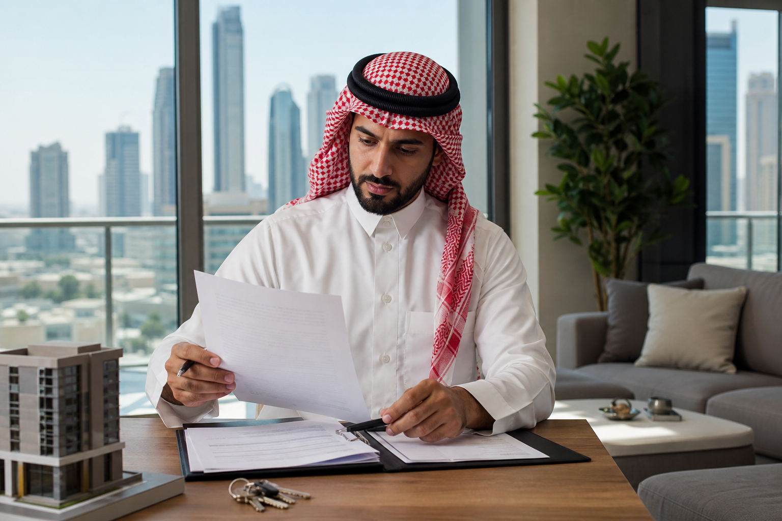 مراجعة طلب مستأجر